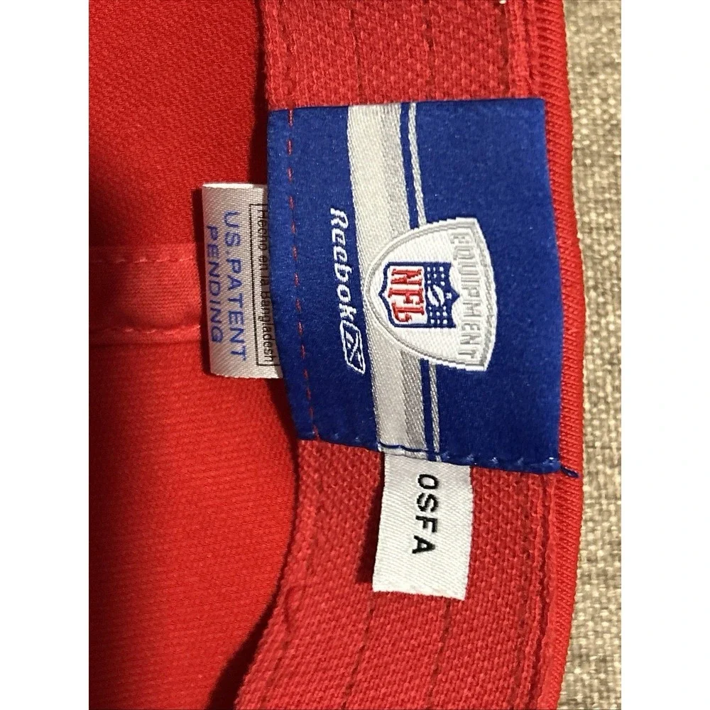 Vtg NFL Kansas City Chiefs Reebok Baseball Cap Hat OSFA Stretch Fit NWOT